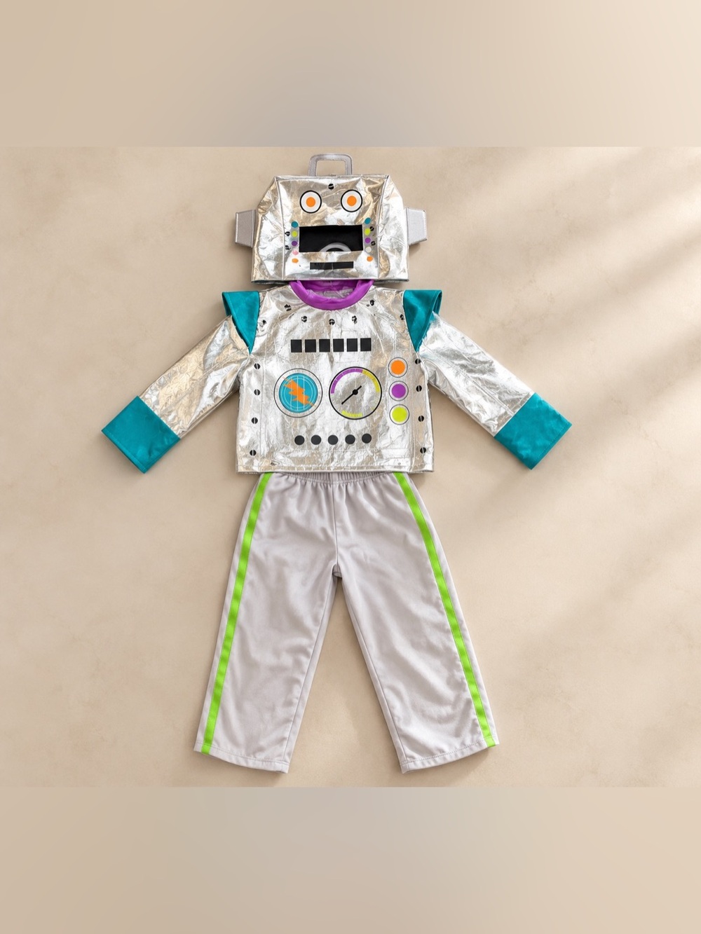 Hyde & EEK Target Toddler Robot Halloween Costume 2-3T 3 Piece